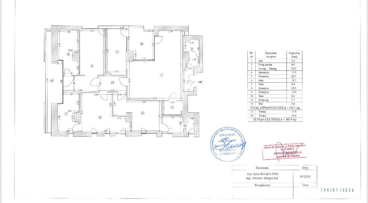 Apartament 4 camere Aviatorilor | Terasa 26mp | 2 Locuri parcare | Bloc 2024 - Schiță 20