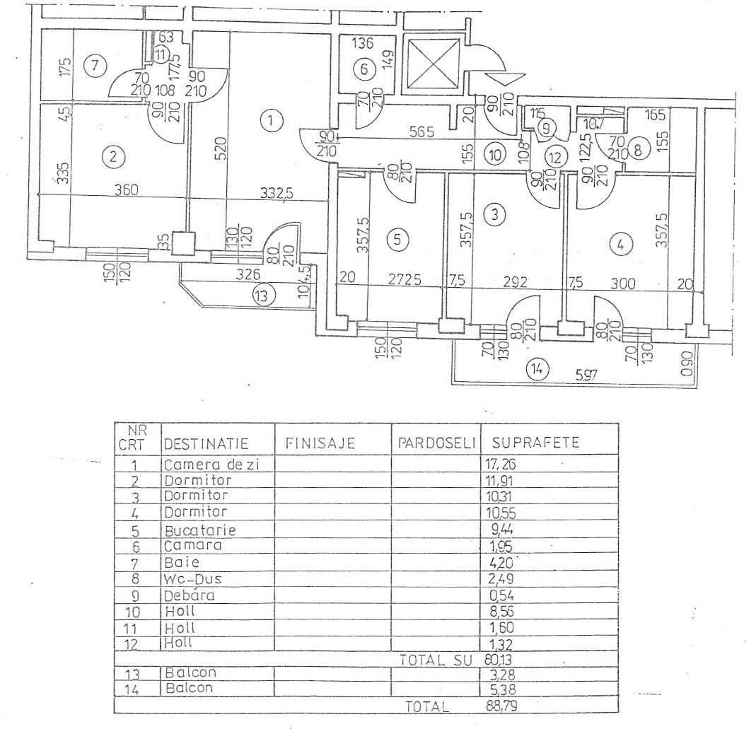4 camere| STEFAN CEL MARE-OBOR - Schiță 19