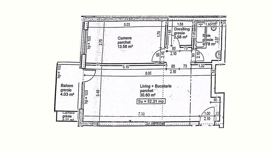 NOU! Apartamente cu 2-3 camere, semifinisat, balcon /terasa, zona VIVO - Poză 10