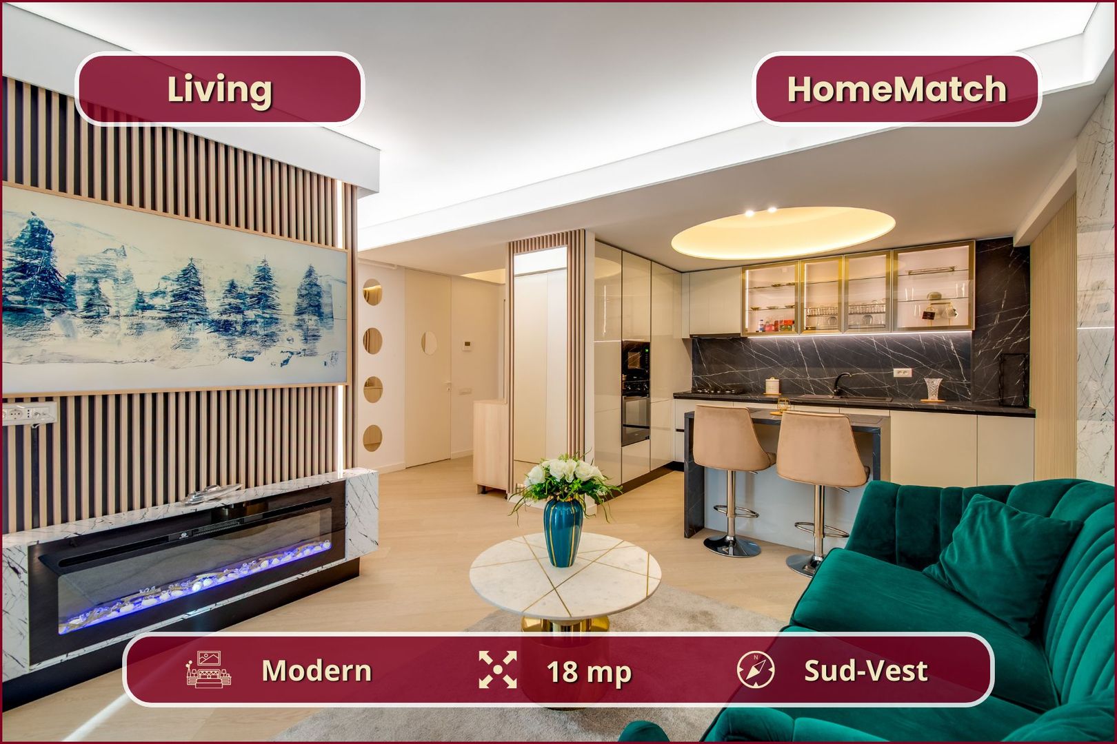 Cortina North || 3 camere || Finisaje de lux || Parcare - Poză 3