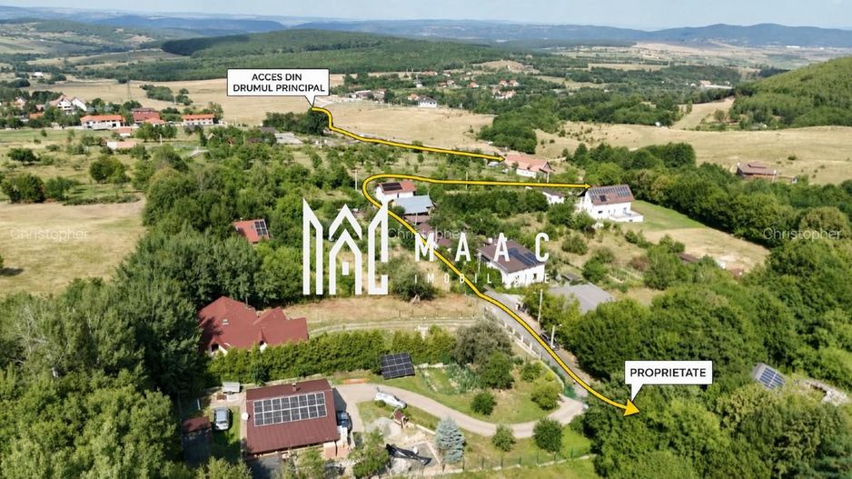 Teren intravilan 2.938 mp | Tocile, Sadu | pârâu natural - Schiță 2