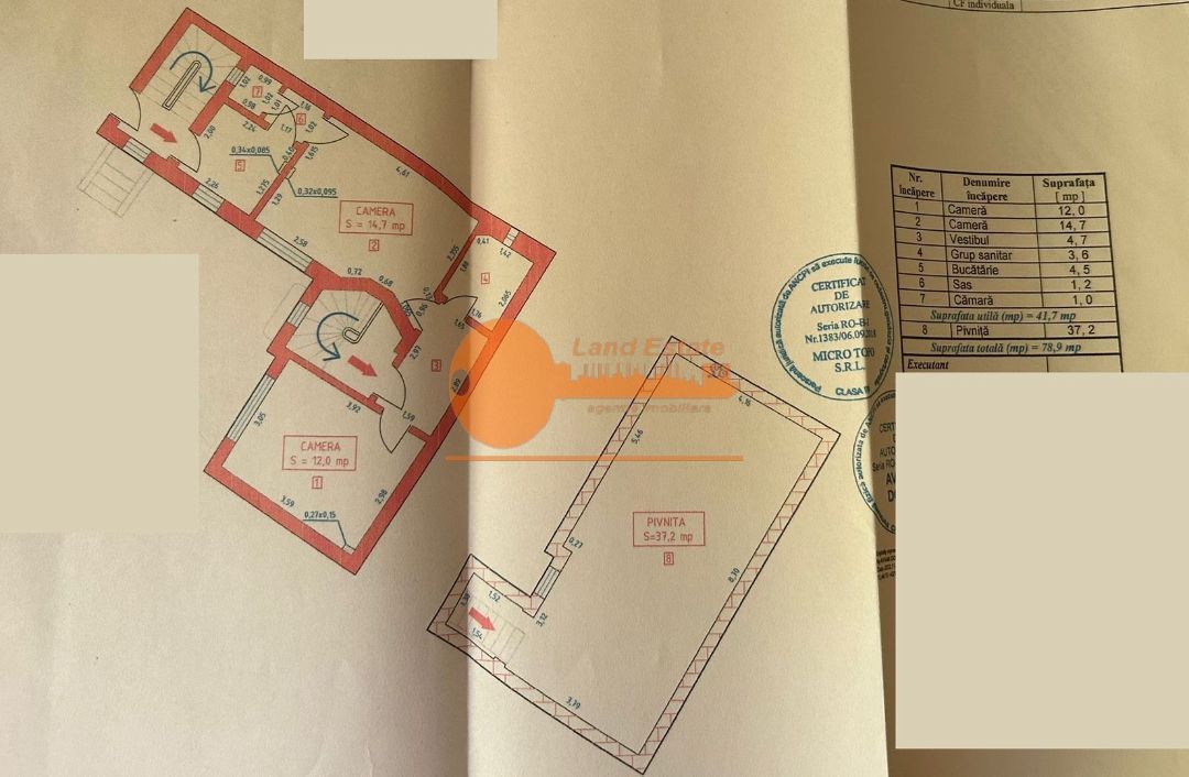 2 camere cu centrala Turda - Schiță 6