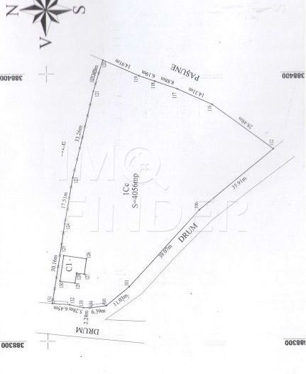 Teren Popesti Deal, 4056 mp, front la strada principala, intravilan - Poză 2