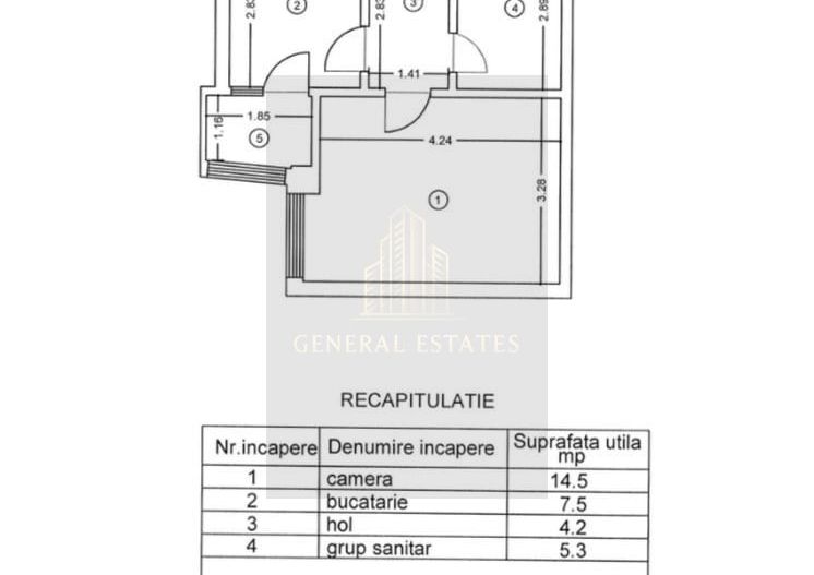 Vânzare apartament cu o cameră - 35 m.p în Păcurari - Iasi - Poză 10