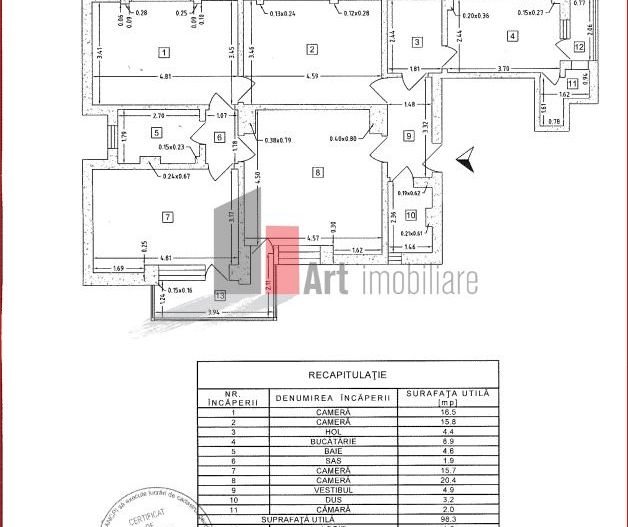 Apartament 4 cam, 30 m Calea Victoriei, 3 minute de Piata Victoriei. - Poză 4