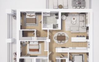 Penthouse Premium | Vedere spre munte | Braşov | 2 Parcări subterane - Poză 3