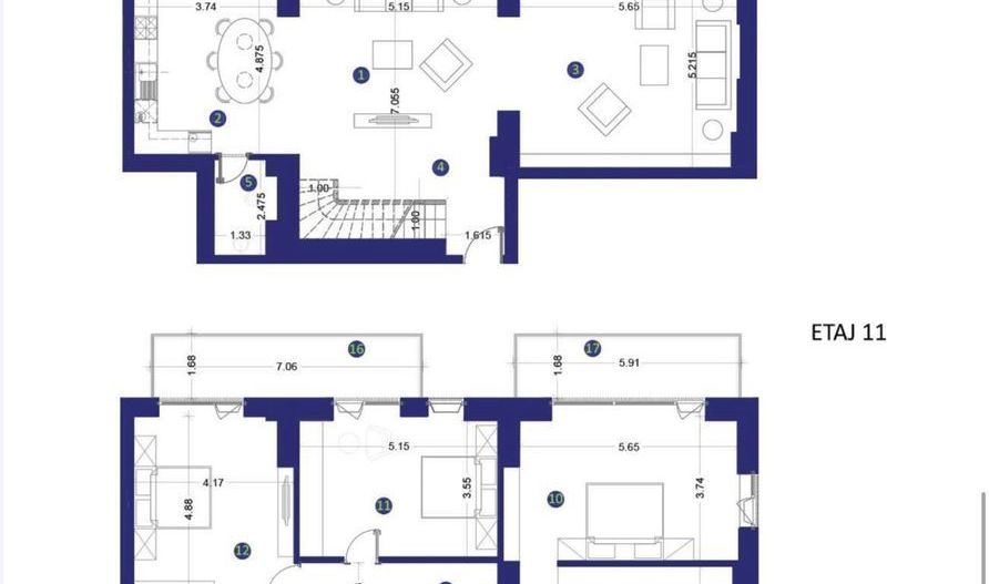 Duplex 5 camere 251 MP 8 Parcari Ștefan cel Mare - Parcul Circului - Poză 19