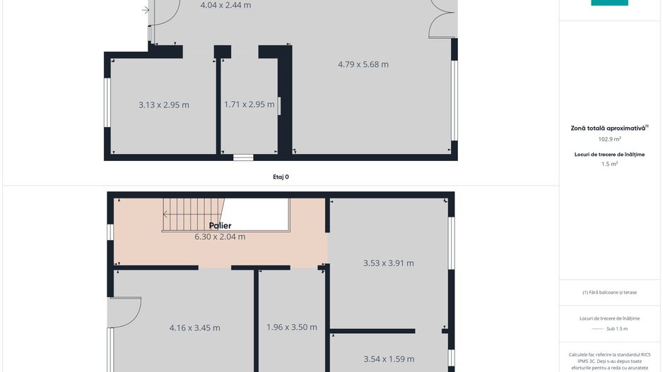 Duplex nou cu 4 camere și teren de 375 mp Zona Gai - Poză 9
