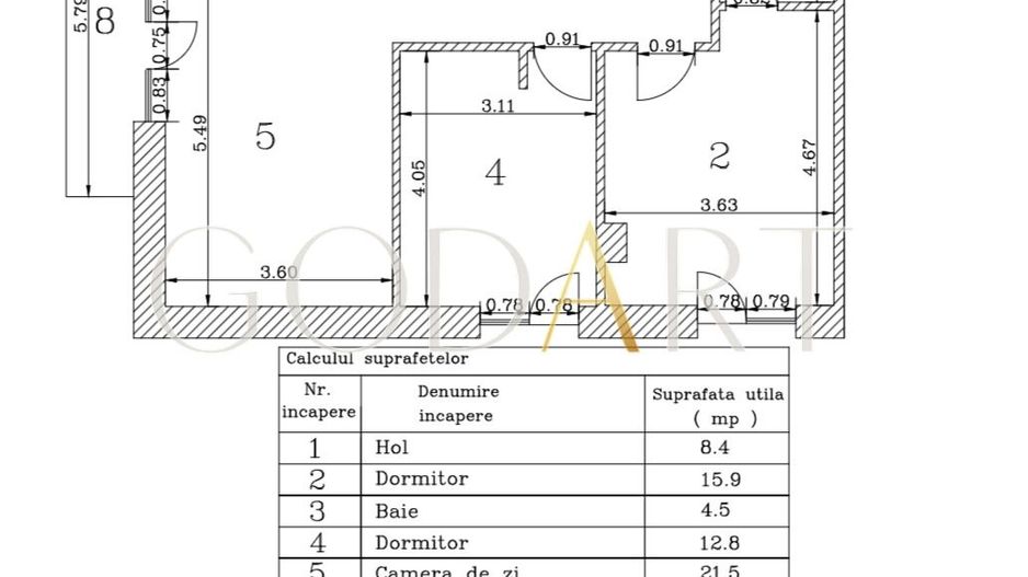 OPORTUNITATE | 3 CAMERE | DECOMANDAT | LOC DE PARCARE | 2025 - Schiță 15