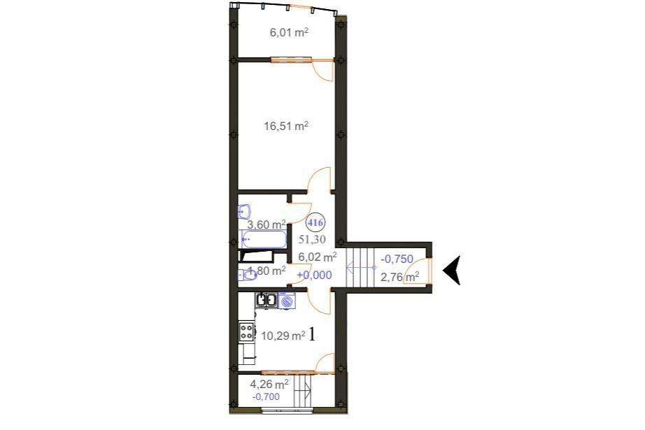 Apartament cu 1 cameră, Ciocana, Chișinău - Poză 5