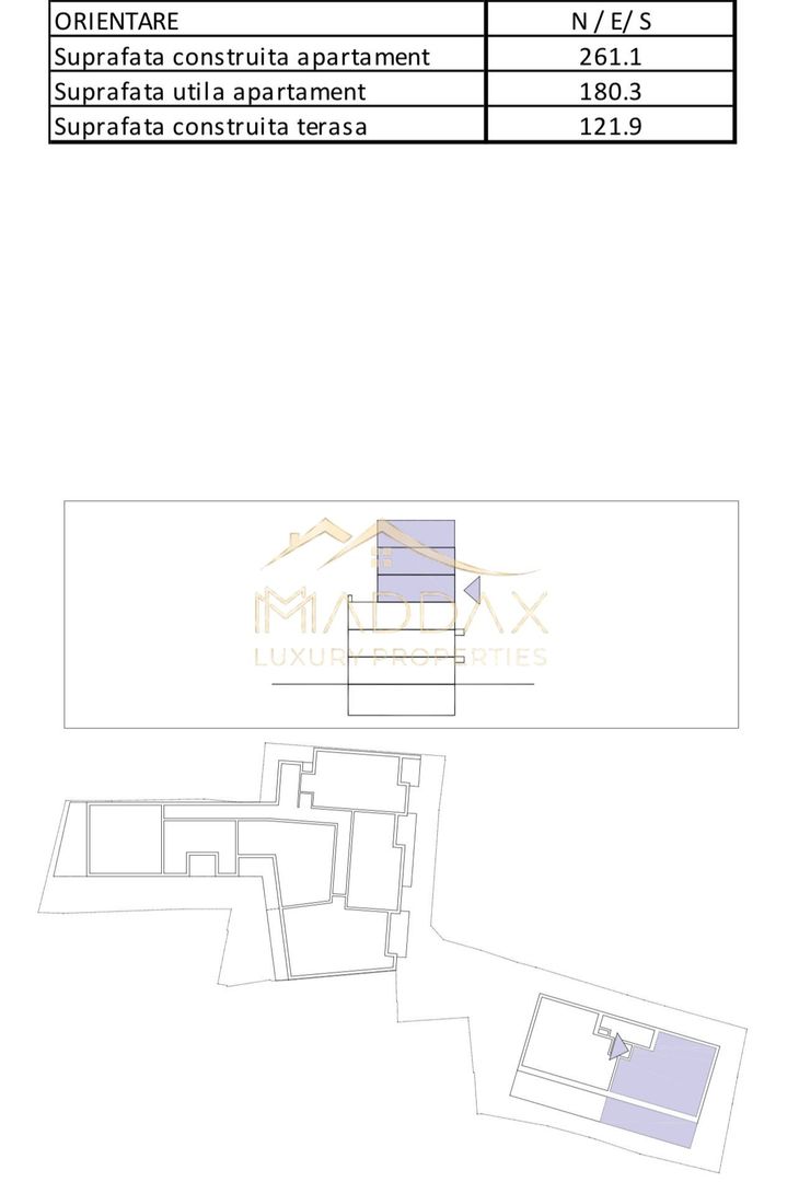 Impressive Penthouse-Triplex ** Green Building***/ 3 parking / Stefan Cel Mare - Schiță 57