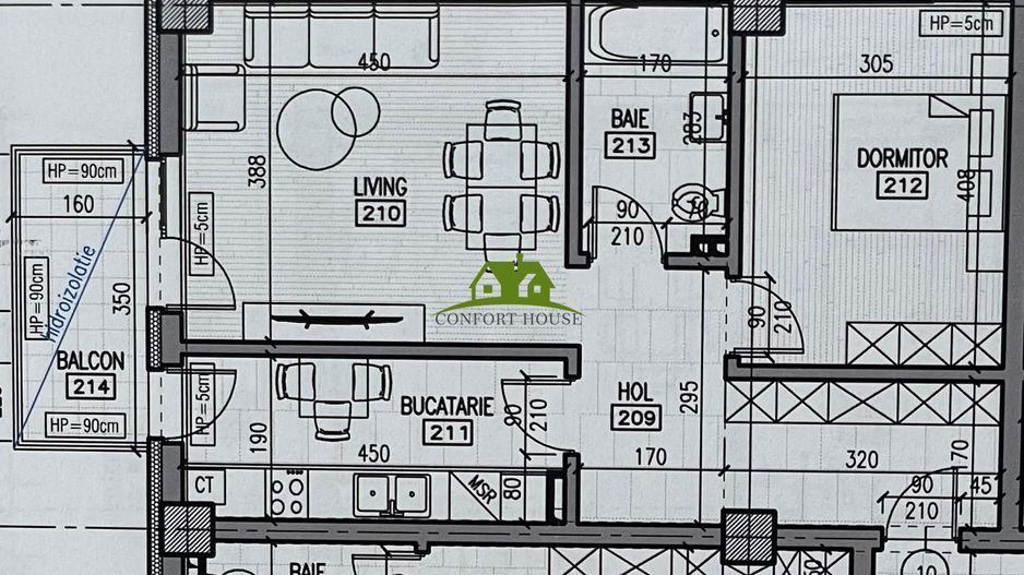 Apartament 2 camere, bloc nou, P+3, Ap.10, Et.2, Bl.5 - CP2461860 - Poză 5