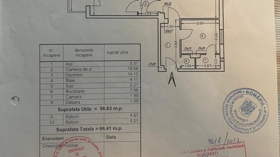 Apartament 2 camere zona Parc  Vacaresti/Oltenitei an 1986 - Poză 3