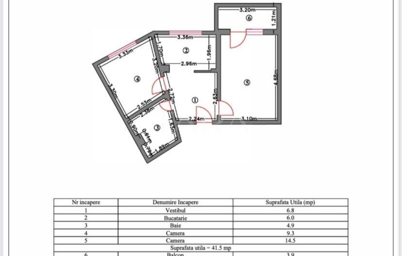 Apartament cu 2 camere decomandate, Mănăștur, zona Primăverii. - Poză 1