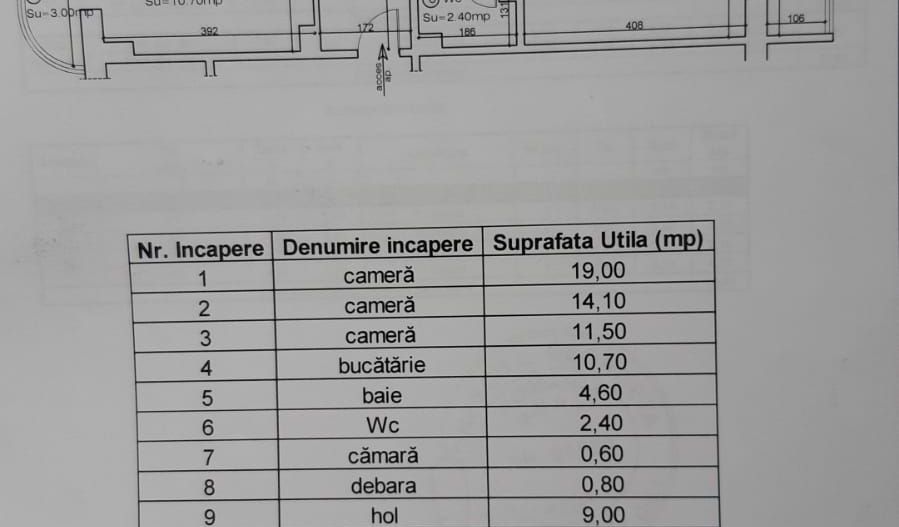 Scriitorilor, apartament de 3 camere etaj 1, pret 95000 euro neg. - Poză 2