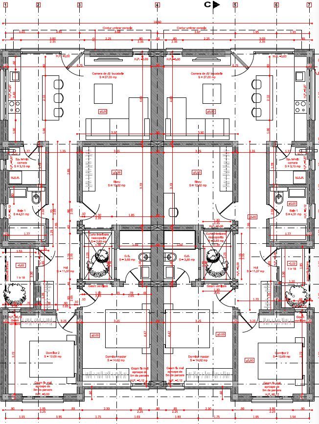 Duplex parter cu 4 camere - zona CORA - Poză 4
