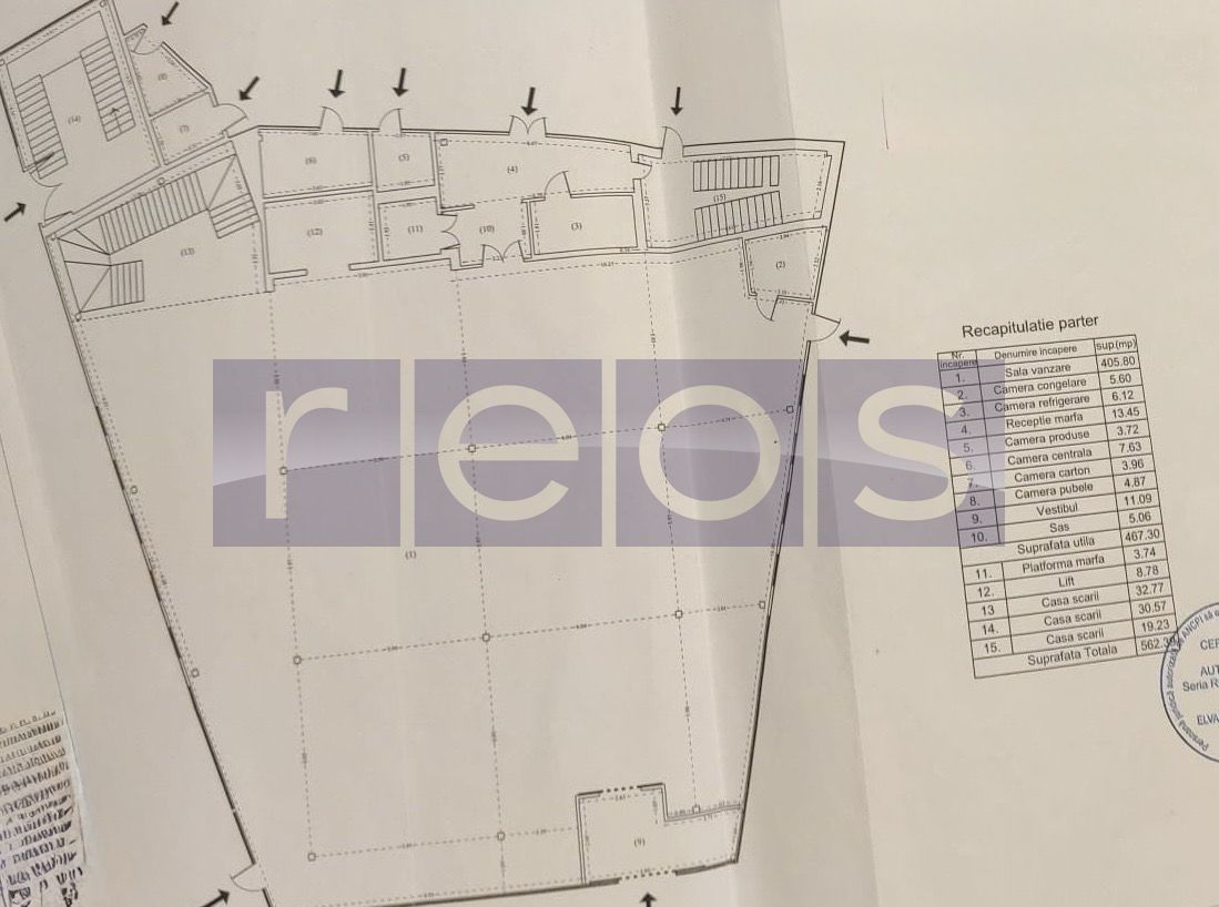 SPATIU COMERCIAL INVESTITIE | 468 MP | CHIRIAS STABIL | VAD EXCELENT - Schiță 1