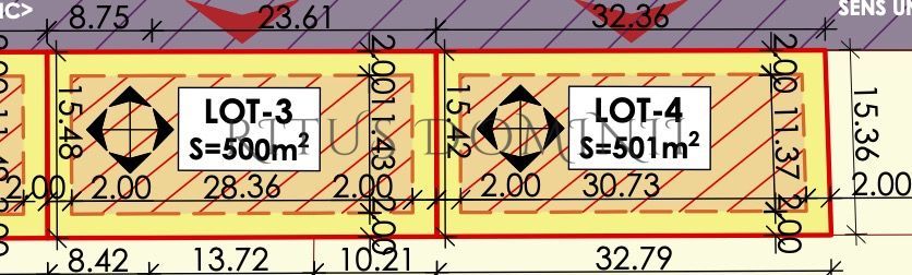 Teren Intravilan, Sânmartin, 500mp, 32ml deschidere - Poză 1