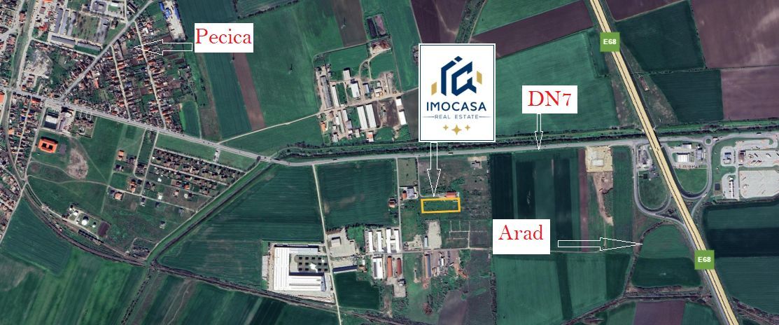 Pecica Jud. Arad Teren Extravilan zona in dezvoltare Vecinatate A1 - Poză 1
