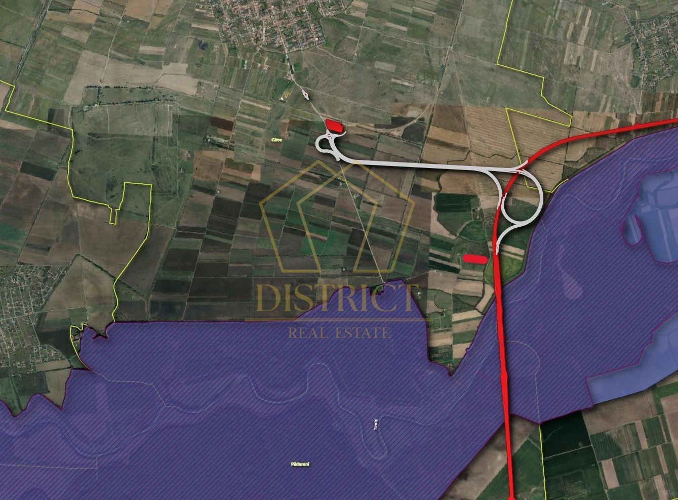 Teren 10.000 mp lângă viitoarea autostradă A9 | Giroc | Investiție - Poză 9