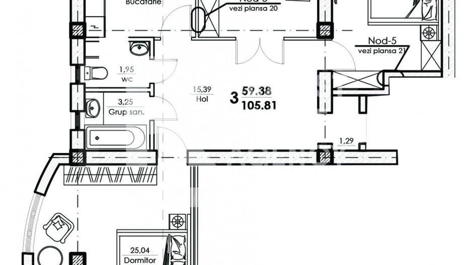 Vânzare, apartament, 3 camere, Bălți - Poză 5