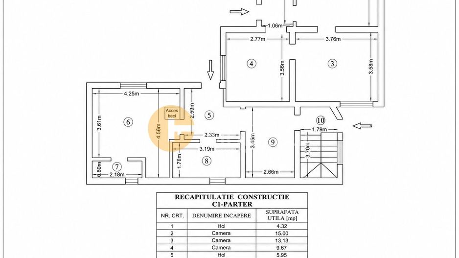 Casa Tatarasi, 4 camere, 137mp, curte cu garaj, libera! - Poză 12