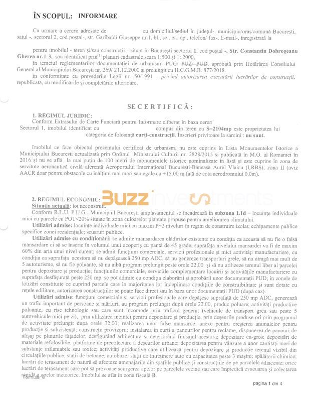 Teren 2104 mp | Herastrau | Lacul Baneasa  | Super Pozitie | - Schiță 8