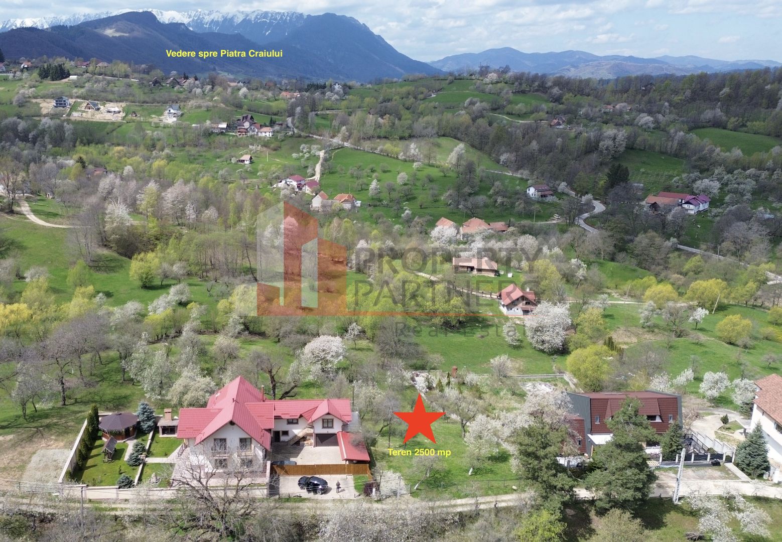 Teren intravilan 2500 mp- Sohodol, Bran – vedere panoramică - Poză 2