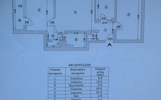 3 camere | Piata Domenii - Schiță 12