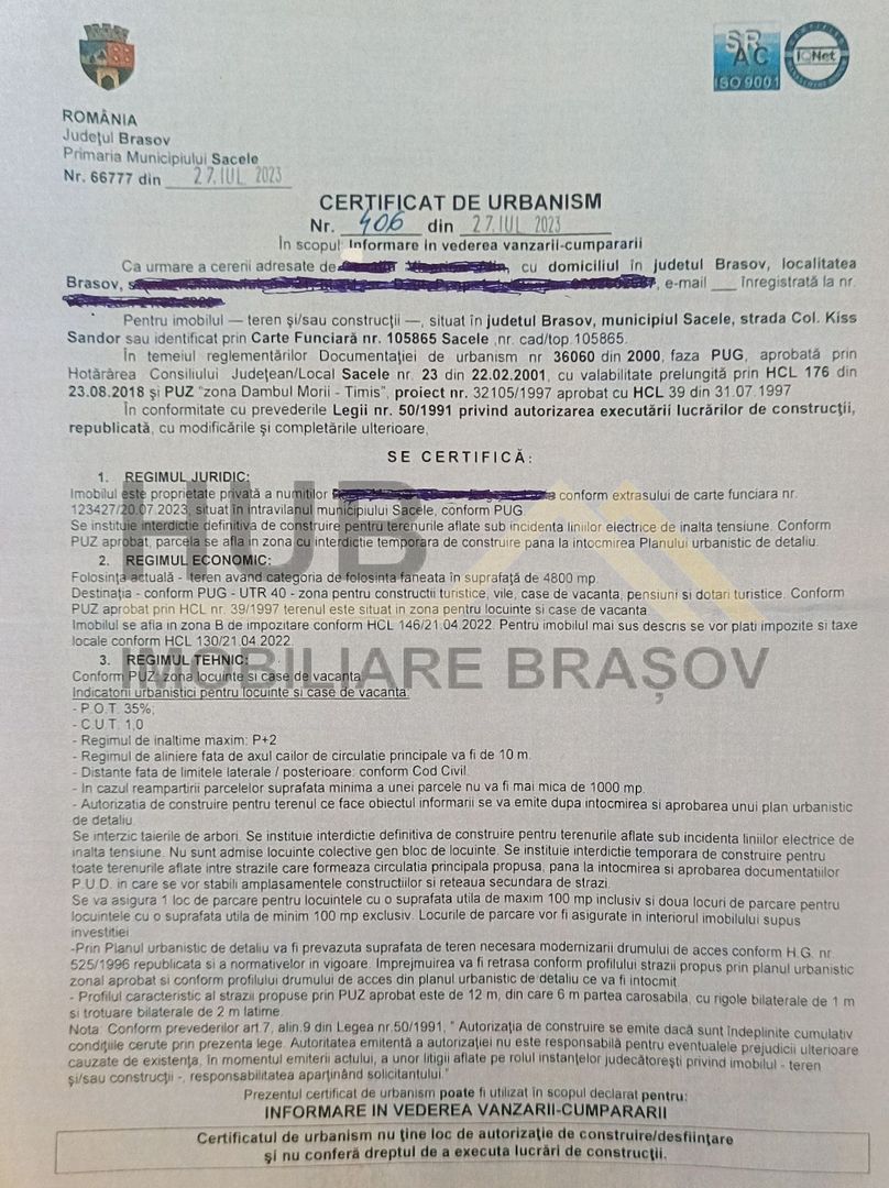 Oportunitate Investitie Teren Dambu Morii | Necesar PUD | Utilitati | 4.800mp - Poză 10