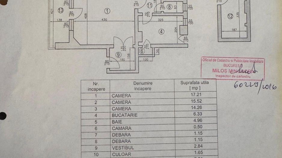 ETAJ INTREG 180 mp | BLOC FĂRĂ RISC | CENTRALĂ TERMICĂ | ZONA DACIA - EMINESCU - Schiță 9