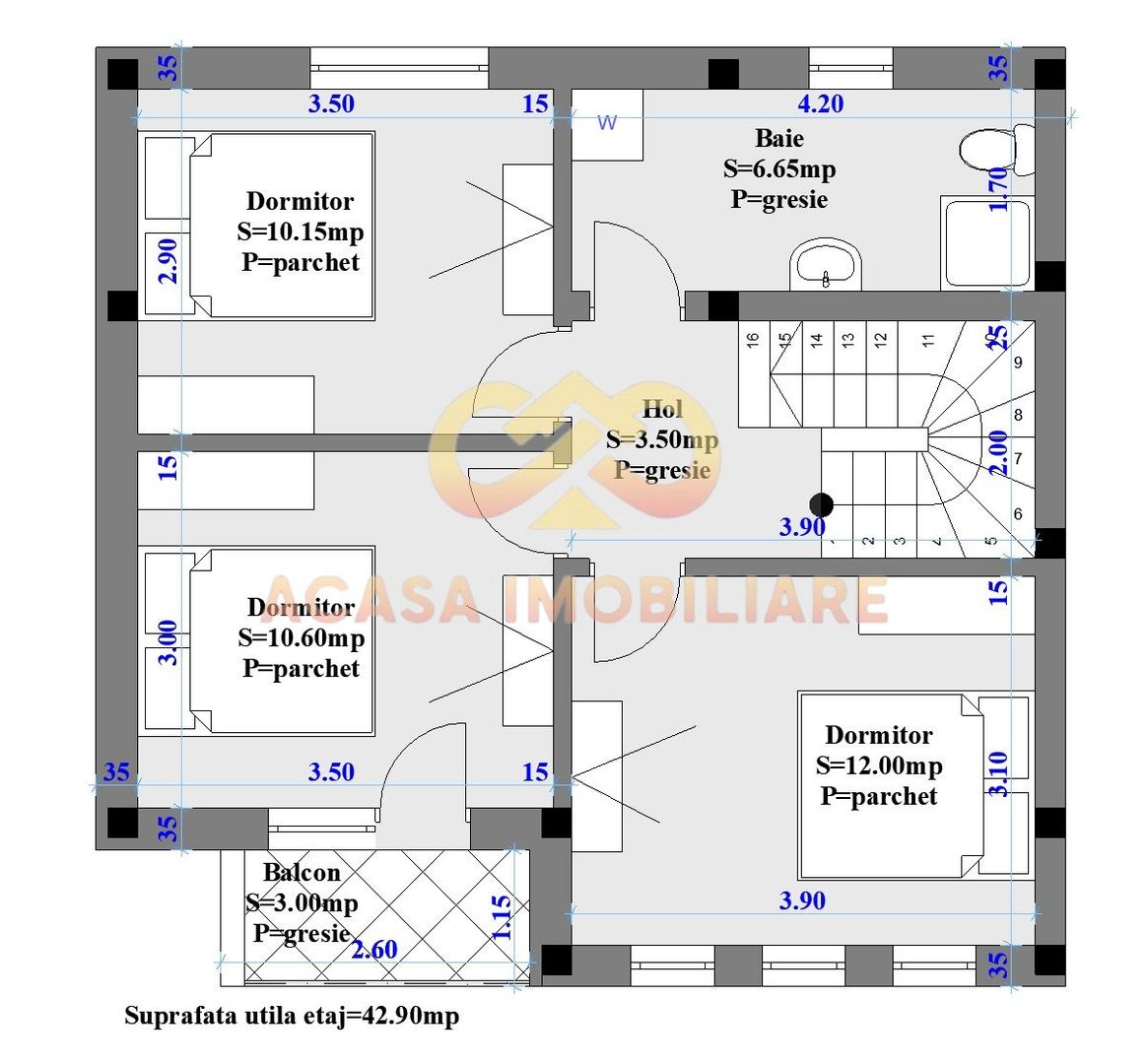 NOU APARTAMENT 4 CAMERE CU GRADINA 88MP - Poză 4