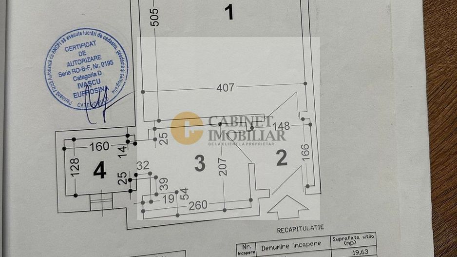 Studio | 30 mp | Etaj Intermediar | Centrală Bloc | A.S.E. - Schiță 7