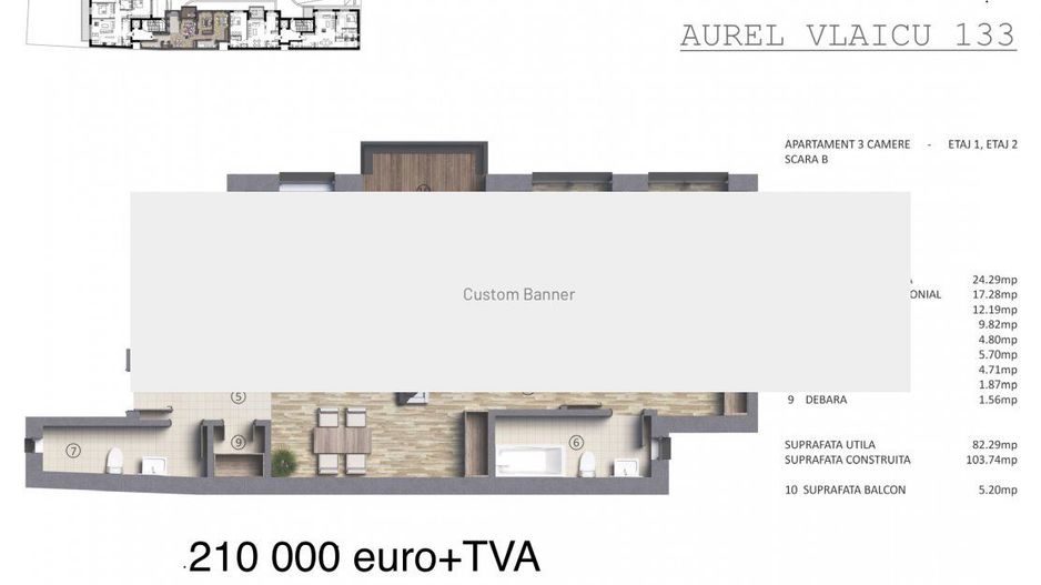 Apartament 3 camere Polona | Aurel Vlaicu  - Poză 9