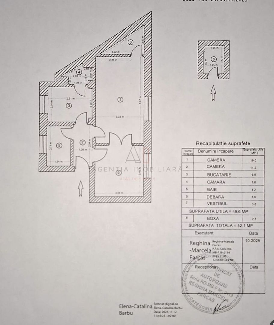 Metrou | 2 Camere Decomandat 1/7 | Creditabil & ULTRACENTRAL - Schiță 16
