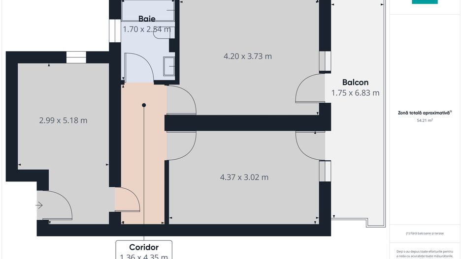 Apartament 2 camere decomandat cu bucătărie închisă în Giroc - Poză 14