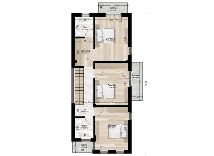 Aerocity – Tunari- Vilă modernă, P+1, la cheie - comision zero - Poză 13