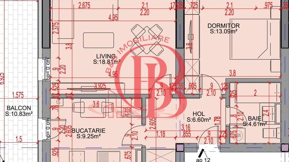 Oferta Lansare 2 camere bloc boutique  parcul Teilor - Schiță 6