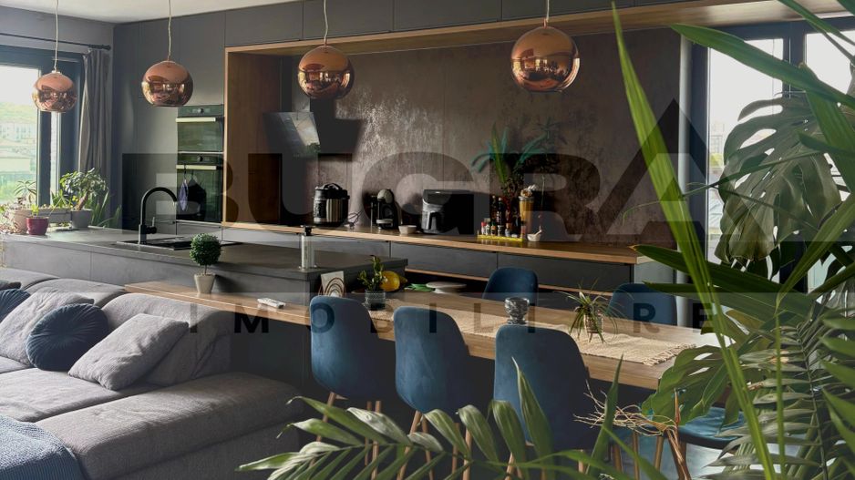 Penthouse ultrafinisat 120mp, 2 parcari, terasa 45mp, cartier Borhanci - Poză 2