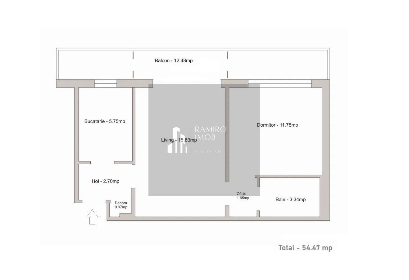 Ap 2 camere 55mp etaj 1 -balcon mare -Nitu Vasile -Big Berceni - Poză 2