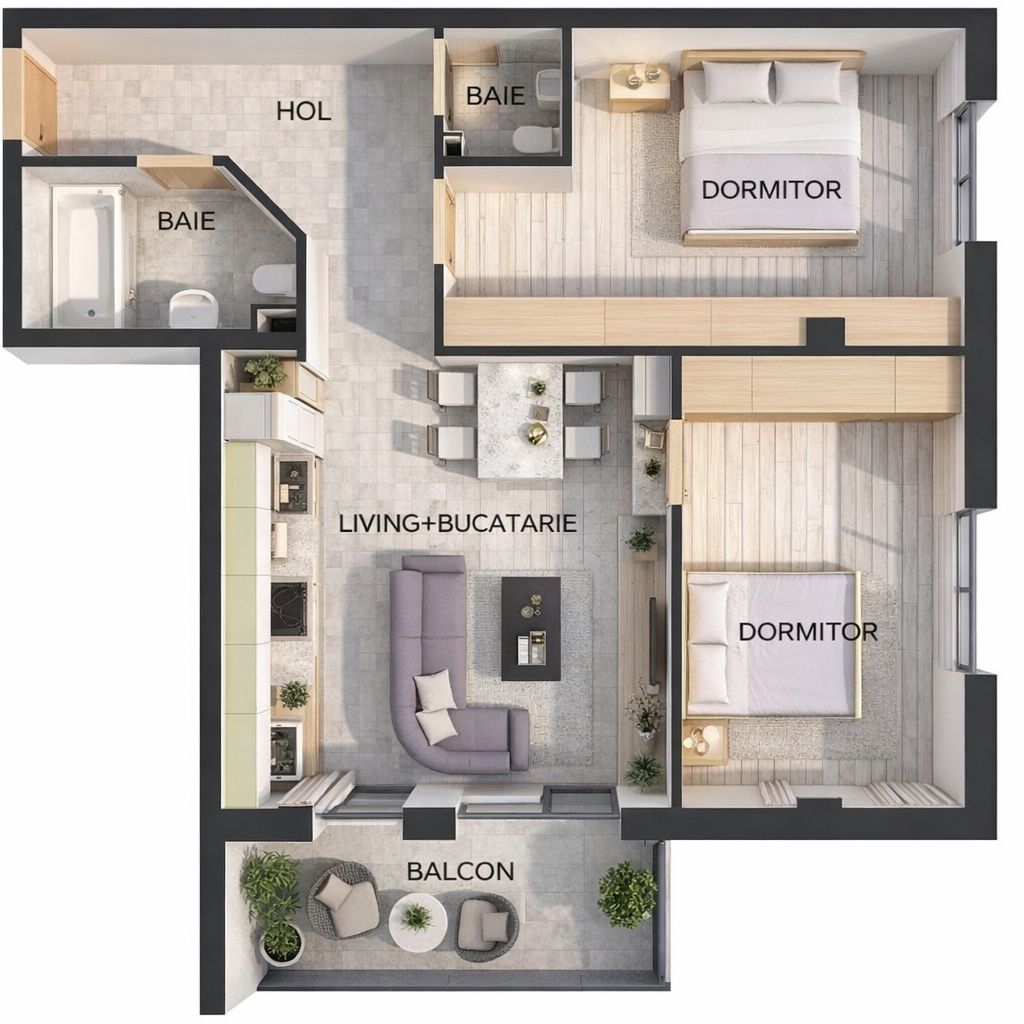 Ap 3 camere -Tautului Residence- zona Parcul Poligon SubCetate - Schiță 10