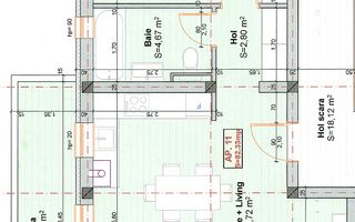 Apartament pe 2 nivele. Aproape de LIDL. Disponibil imediat - Schiță 17