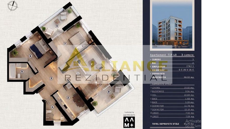 Metrou Tineretului - Apartament 3 camere decomandat - Bloc nou - Poză 2