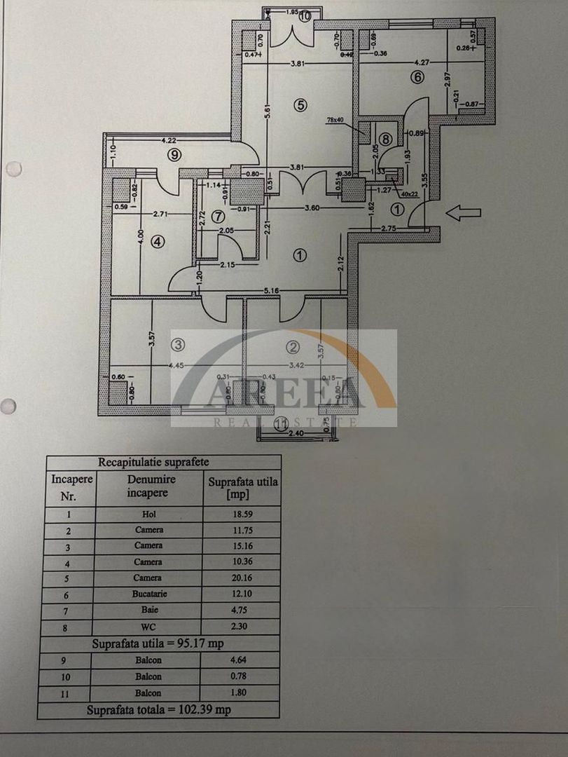 Apartament PREMIUM - 4 camere - 102 mp - anul 2002 - UNIRII / GOGA - Poză 13