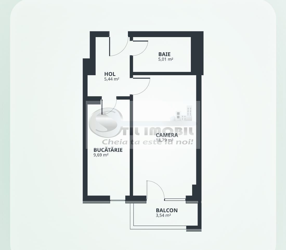 NOU! Ap. 1 camera, DECOMANDAT, 42mp, Tatarasi, comision 0% - Poză 6