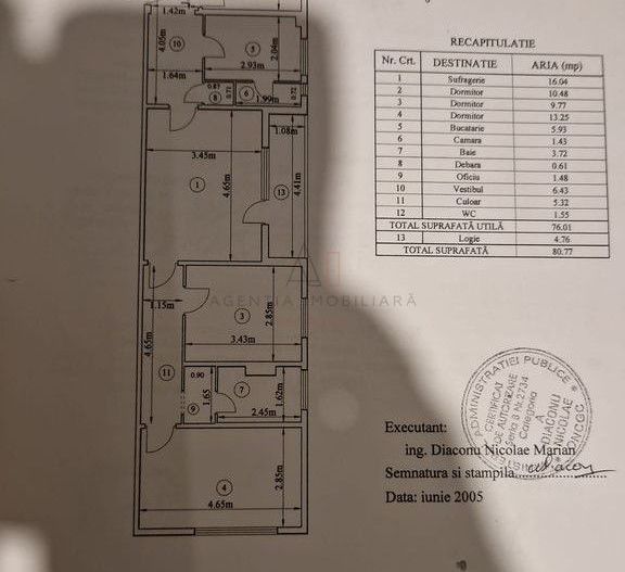4 Camere Apusului Bloc Anvelopat Posibilitate Centrala - Poză 11