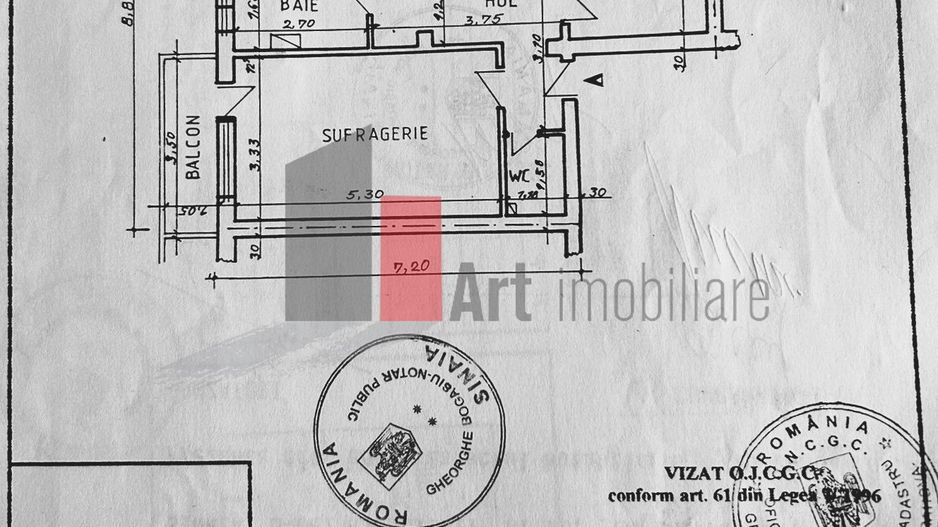 Apartament decomandat 3 camere | Busteni langa Telecabina - Schiță 27