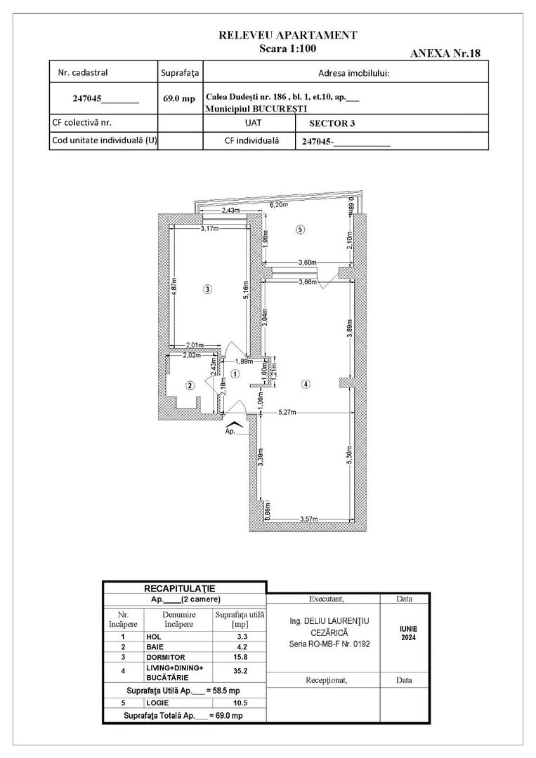 2 camere | Premium | Prima Inchiriere | Select | Posibilitate Parcare - Schiță 20