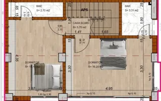 DUPLEX  3 Camere**TERASA+ CURTE**Bloc boutique***NOU// DOMENII - Poză 19