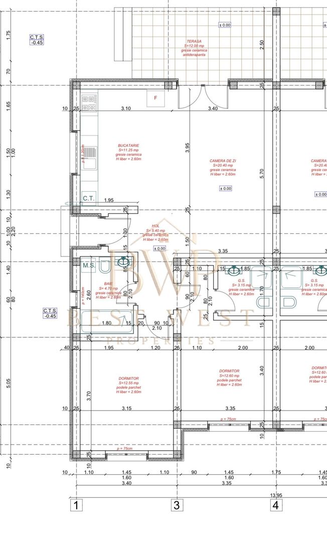 1/2 Duplex pe parter, 3 camere, 2 bai, Urseni - Poză 6